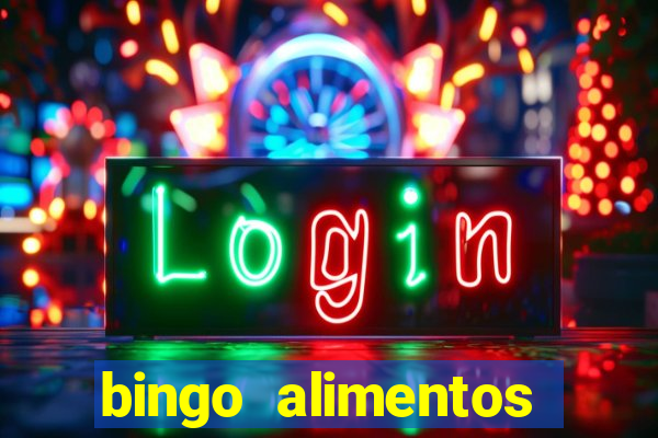 bingo alimentos para imprimir